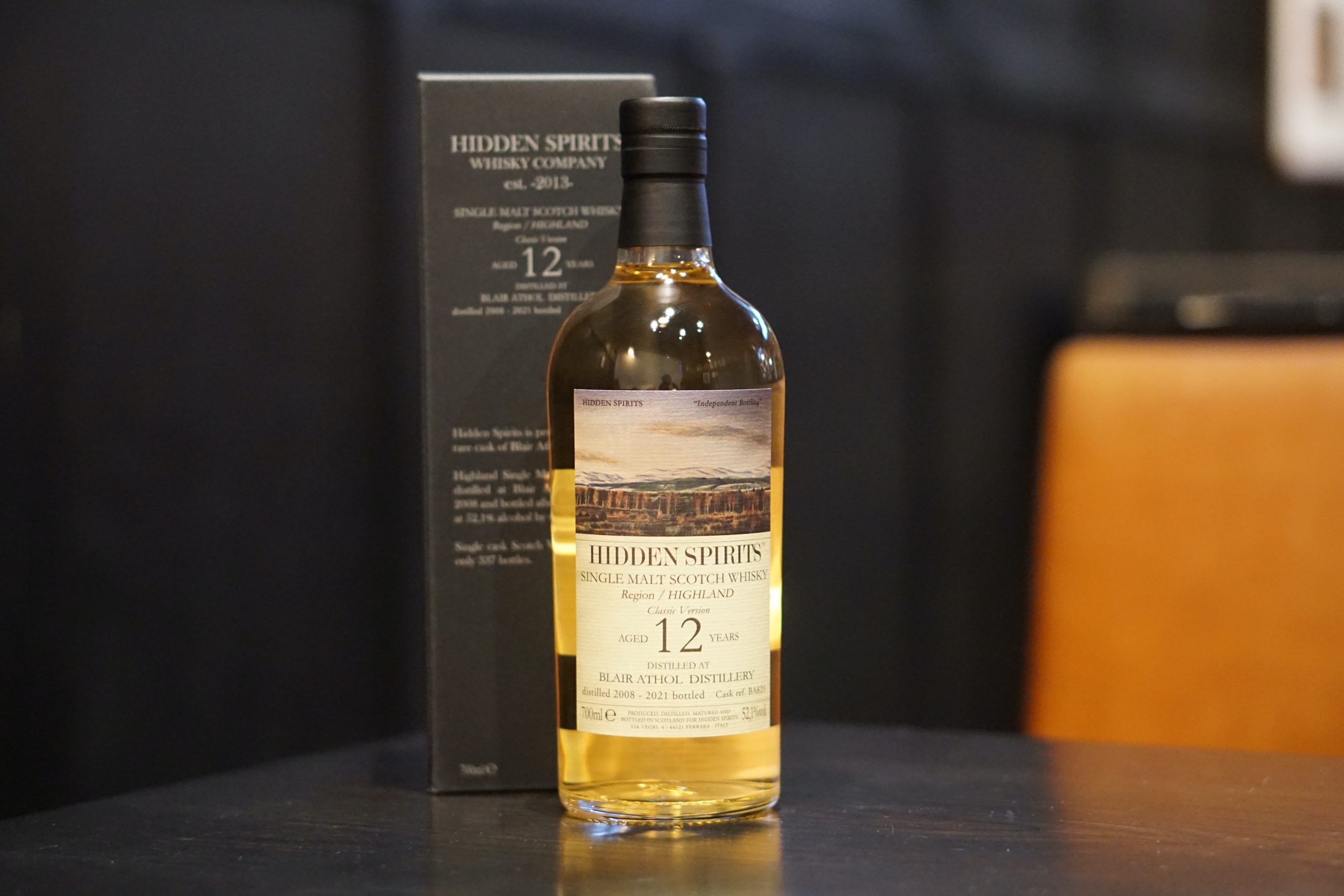 Blair Athol 12 year old ex-Bourbon cask by Hidden Spirits 52.1% 700ml